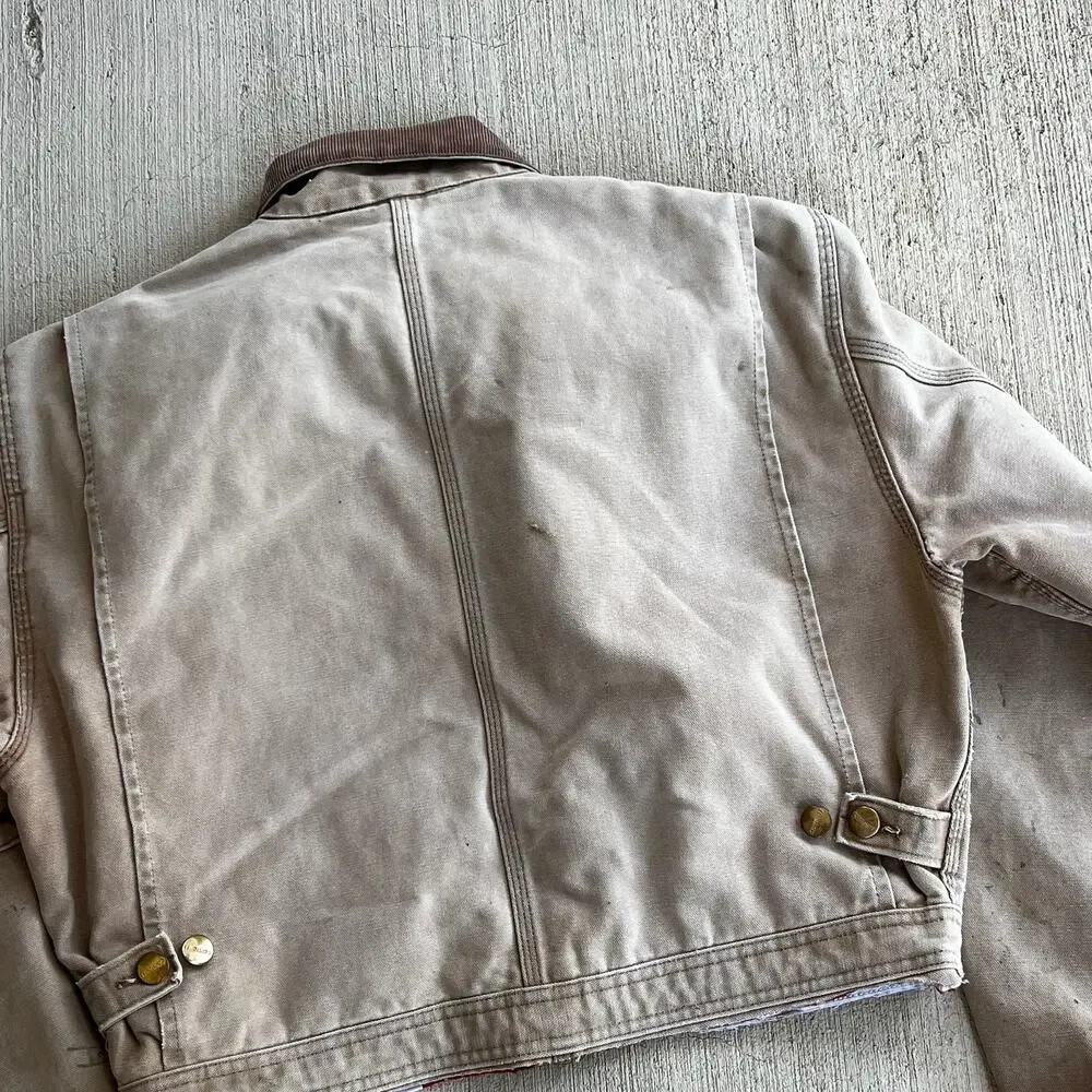 Carhartt cropped detroit style brown work wear jacket